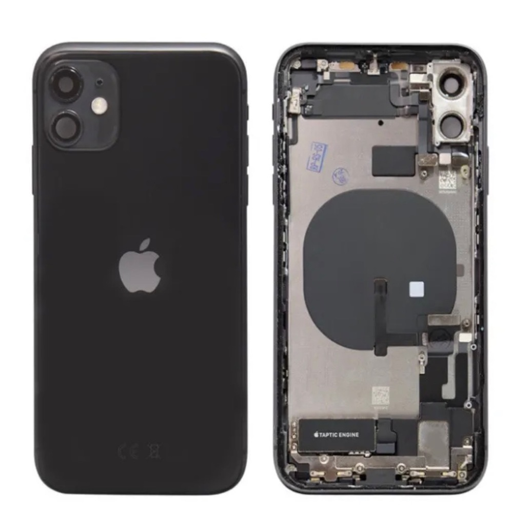 iPhone 11 Housing Back Replacement Black Space Gray With Small Parts OEM…